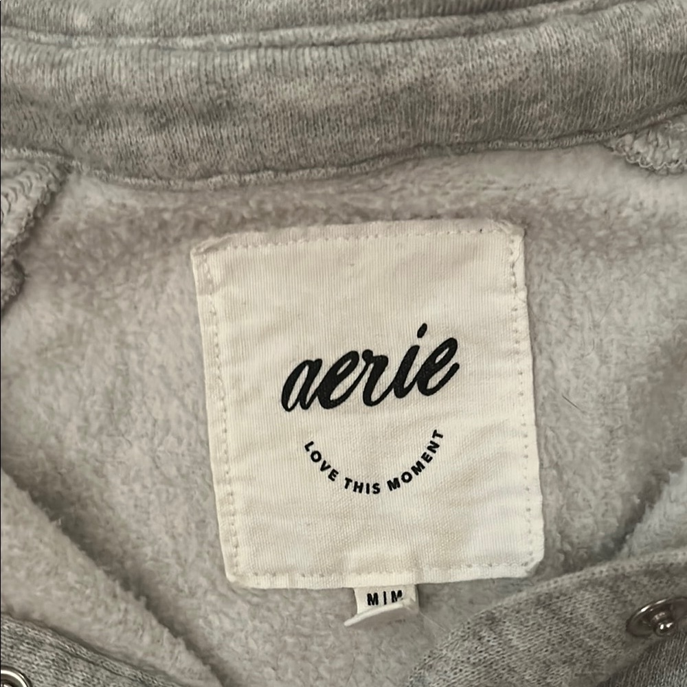 Aerie Gray Pullover Sweatshirt - Picture 2 of 5